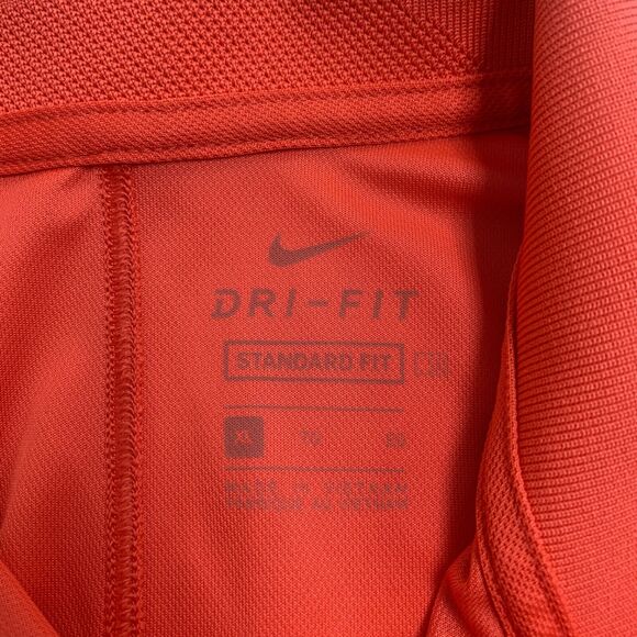 Nike Golf Shirt Juniors Girls Youth XL Victory Dri Fit Polo Nectarine Orange - Picture 7 of 12